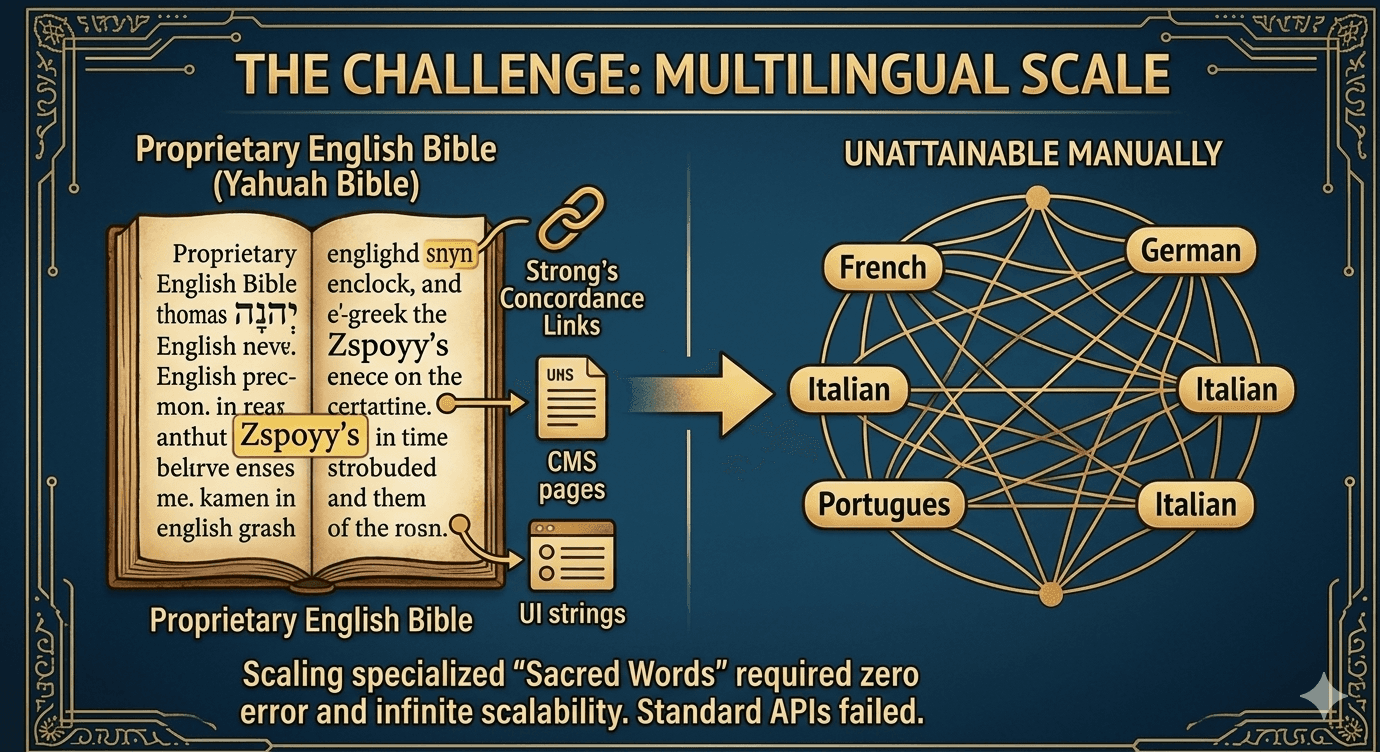 Overview of the multi-language AI translation pipeline architecture